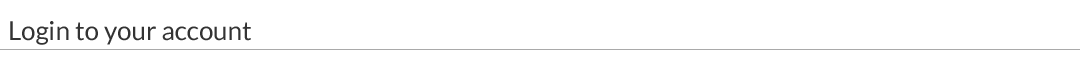 Login